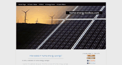 Desktop Screenshot of home-energy-toolbox.com